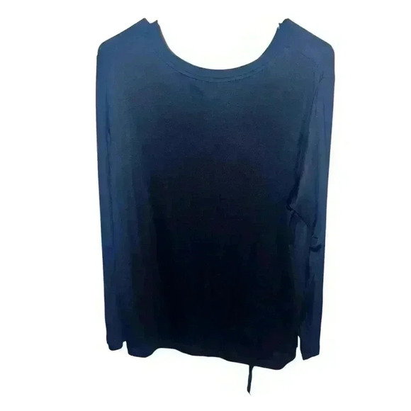 ALLSAINTS black  long sleeve sz L round Neck Minimalist Monochrome Casual - Picture 2 of 5